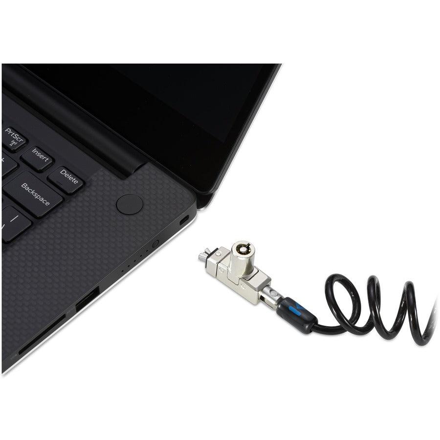 Kensington Slim N17 2.0 Portable Keyed Laptop Lock For Wedge-Shaped Slots