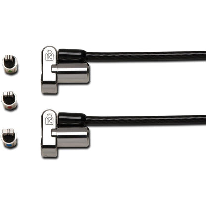 Kensington Universal 3-In-1 Keyed Cable Lock With Twin Lockheads