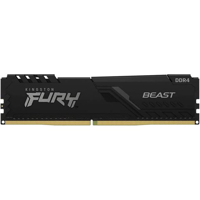 Kingston Fury Beast Black Kf426C16Bb/4 Ddr4-2666 4Gb/512Mx64 Intel Xmp Cl16 Desktop Memory