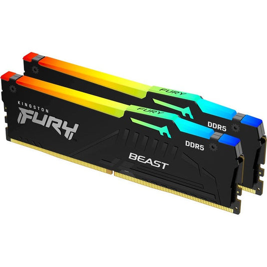 Kingston Fury Beast 16Gb (2 X 8Gb) Ddr5 Sdram Memory Kit Kf548C38Bbak2-16