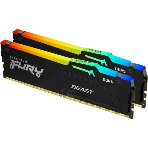 Kingston Fury Beast 16Gb (2 X 8Gb) Ddr5 Sdram Memory Kit Kf556C40Bbak2-16