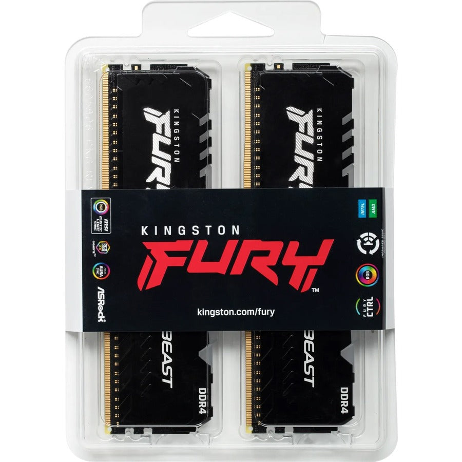 Kingston Fury Beast 32Gb (2 X 16Gb) Ddr4 Sdram Memory Kit Kf426C16Bb1Ak2/32