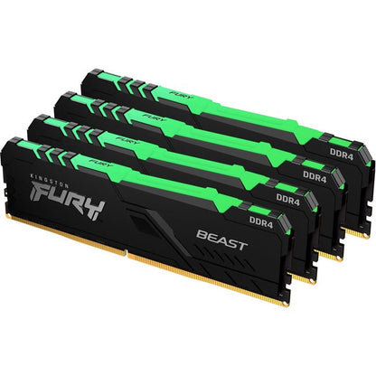 Kingston Fury Beast 64Gb (4 X 16Gb) Ddr4 Sdram Memory Kit Kf432C16Bbak4/64