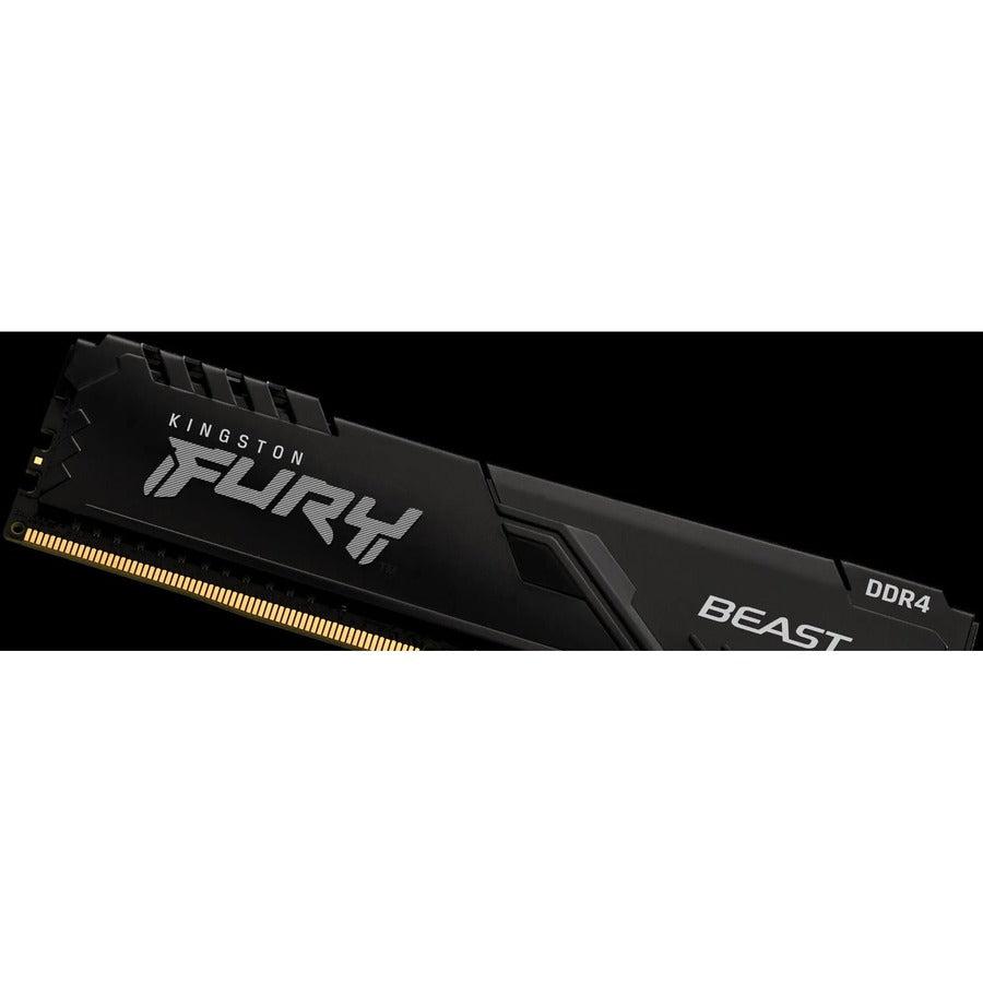 Kingston Fury Beast Black Kf426C16Bb1/16 Ddr4-2666 16Gb/2Gx64 Intel Xmp Cl16 Desktop Memory (New Item!)