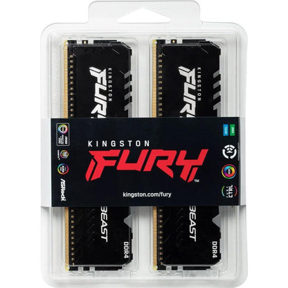 Kingston Fury Beast Rgb Kf432C16Bb1Ak2/32 Ddr4-3200 32Gb(2X16Gb)/2Gx64 Intel Xmp Cl16 Desktop Memory Kit (New Item!)