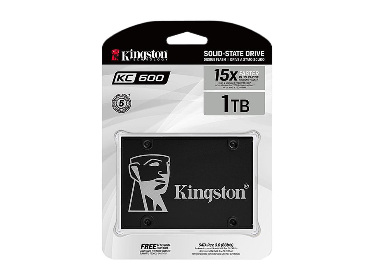 Kingston Kc600 1Tb 2.5 Inch Sata3 Solid State Drive (3D Tlc)