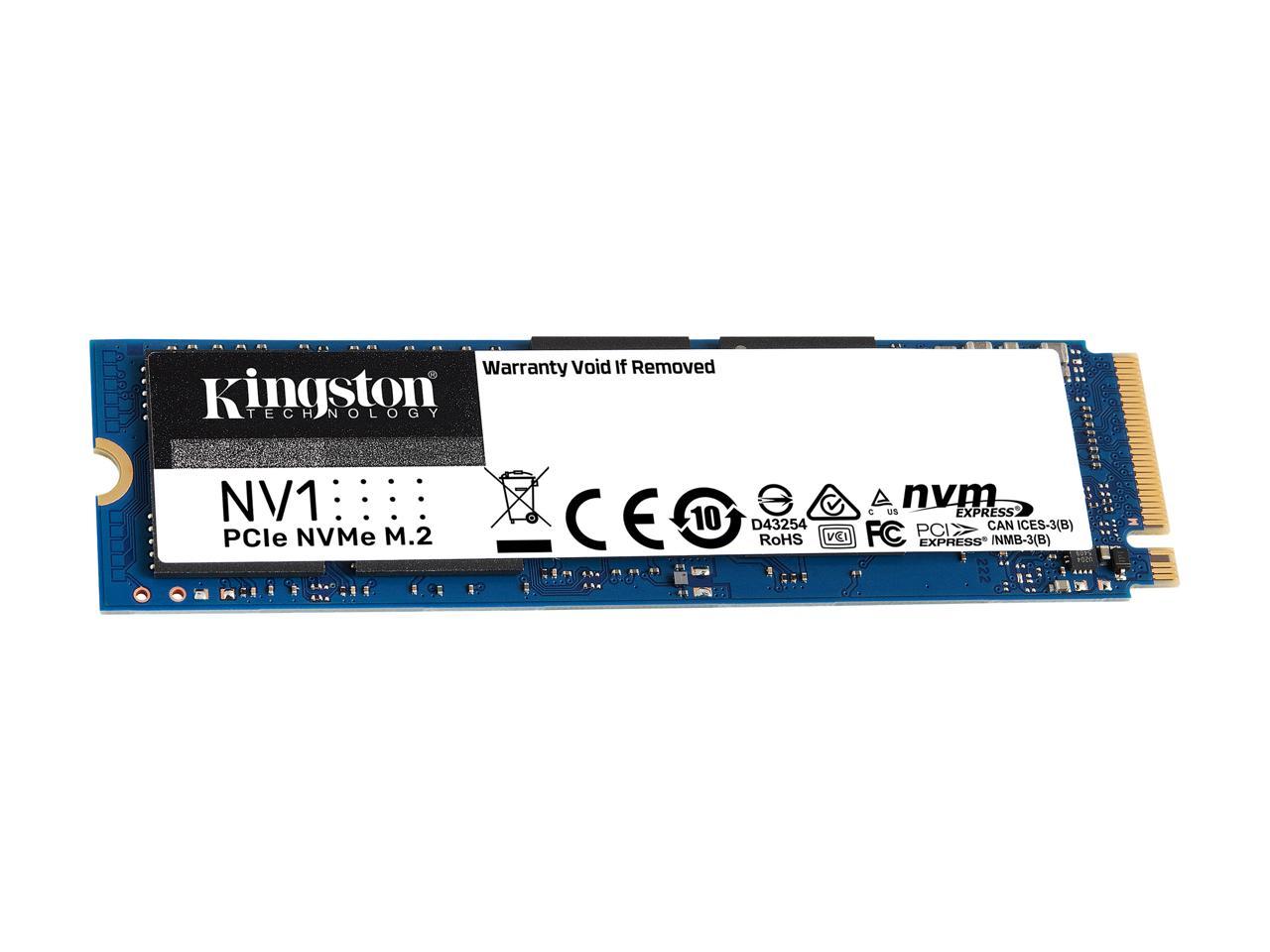 Kingston Nv1 500G M.2 2280 Nvme Pcie Internal Ssd Up To 2100 Mb/S Snvs/500G