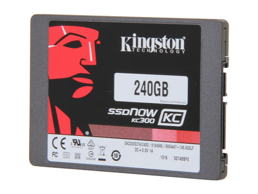 Kingston Ssdnow Kc300 Skc300S37A/240G 2.5" 240Gb Sata Iii Enterprise Solid State Drive With Adapter