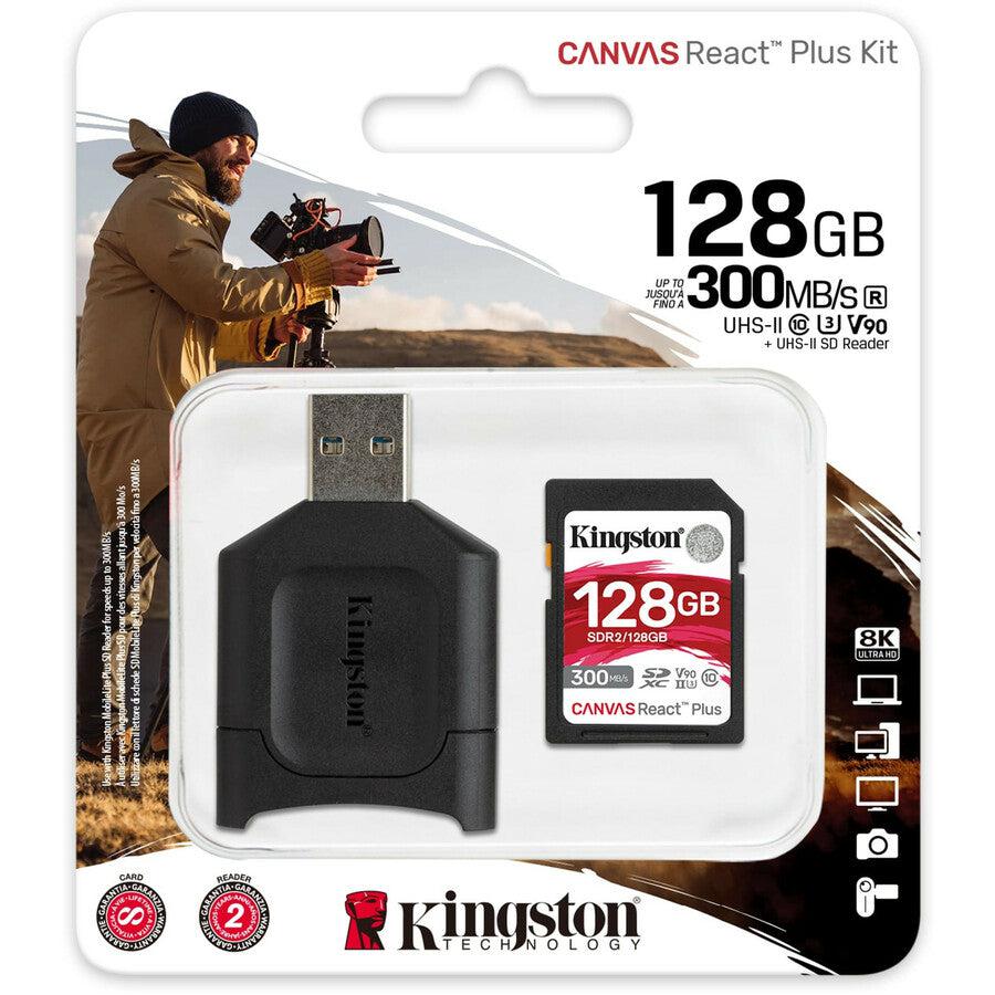 Kingston Technology Canvas React Plus 128 Gb Sd Uhs-Ii Class 10