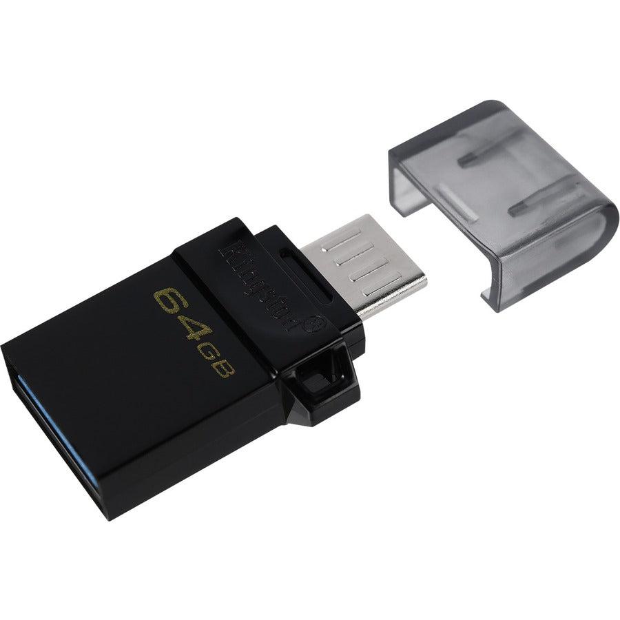 Kingston Technology Datatraveler Microduo3 G2 Usb Flash Drive 64 Gb Usb Type-A / Micro-Usb 3.2 Gen 1 (3.1 Gen 1) Black