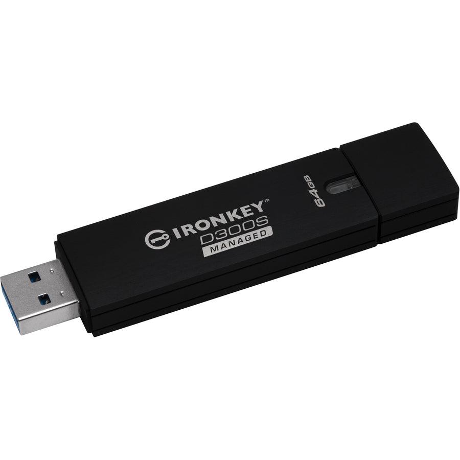 Kingston Technology Ironkey D300 Usb Flash Drive 64 Gb Usb Type-A 3.2 Gen 1 (3.1 Gen 1) Black