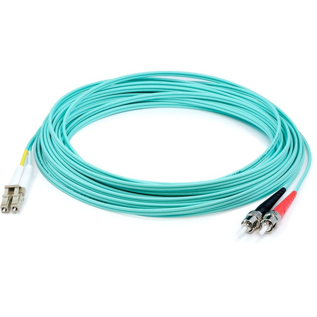 Lc/St M/M Patch Cbl,15M Aqua Om4 Lszh Fiber