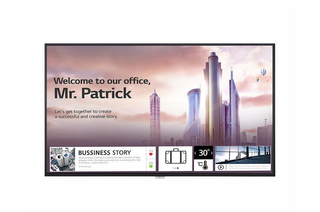 Lg 49Uh5F-H Signage Display Digital Signage Flat Panel 124.5 Cm (49") Ips Wi-Fi 500 Cd/M² 4K Ultra Hd Black Built-In Processor Web Os 24/7