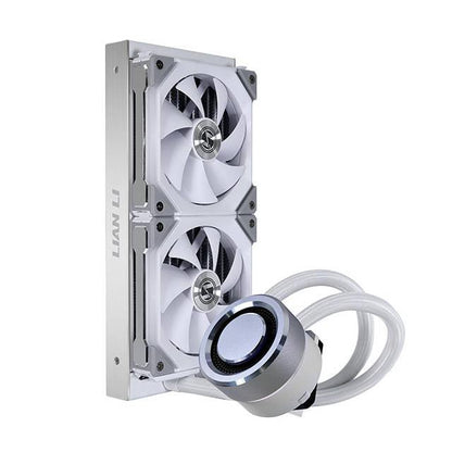 Lian Li Galahad Aio 240 Rgb Uni Fan Sl120 Edition White, Dual 120Mm Addressable Rgb Fans Aio Cpu Liquid Cooler-Ga-240Sla