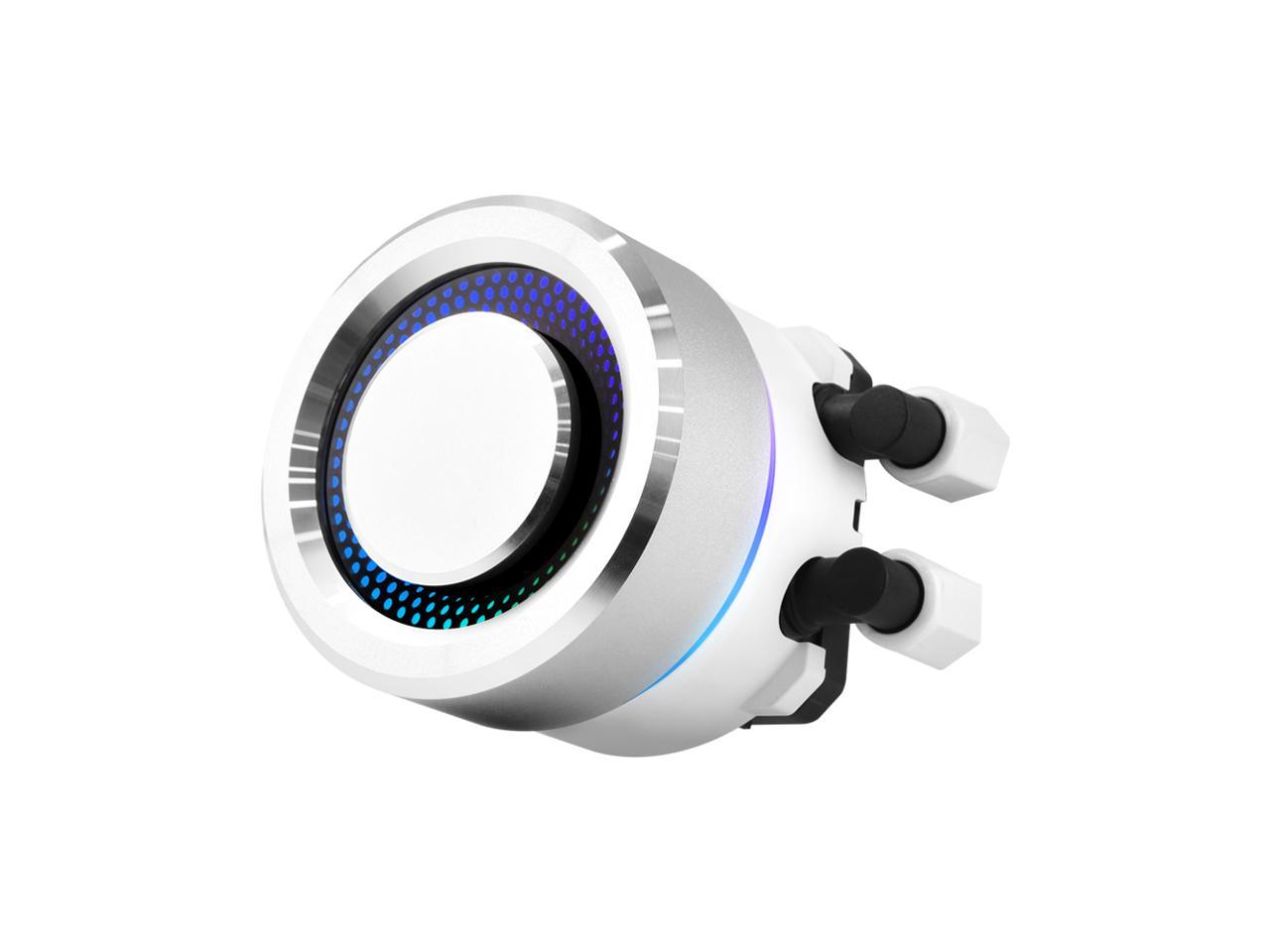 Lian Li Galahad Aio 360 Rgb White, Triple 120Mm Addressable Rgb Fans Aio Cpu Liquid Cooler