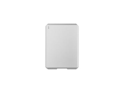 Lacie Mobile Drive 4Tb External Hard Drive Portable Hdd - Moon Silver Usb-C Usb 3.0, For Mac And Pc Desktop, 1 Month Adobe Cc (Sthg4000400)