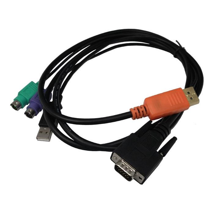 Lantronix Accs Cbl Assembly Spider Duo Cabl Kvm Cable Black 1.5 M