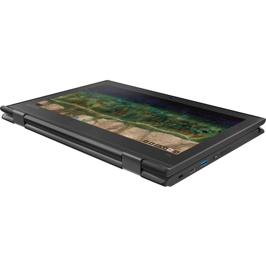Lenovo 500E Chromebook 29.5 Cm (11.6") Touchscreen Hd Intel® Celeron® N 4 Gb Lpddr4-Sdram 32 Gb Emmc Wi-Fi 5 (802.11Ac) Chrome Os Black