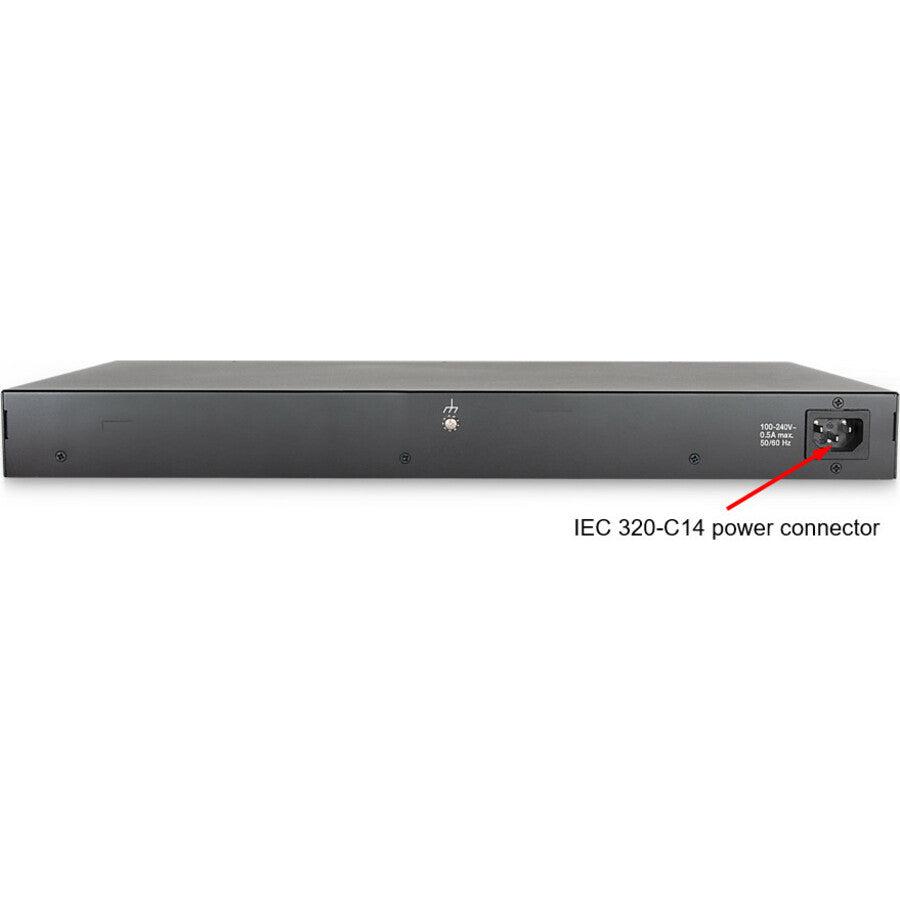 Lenovo Ce0128Tb Switch-Llw Managed L2+/L3 Gigabit Ethernet (10/100/1000) Power Over Ethernet (Poe) 1U Black