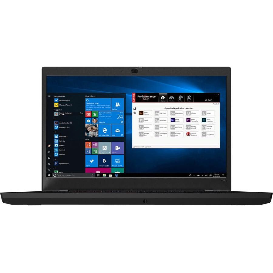 Lenovo Thinkpad T15P Notebook 39.6 Cm (15.6") Full Hd Intel® Core™ I7 16 Gb Ddr4-Sdram 1000 Gb Ssd Nvidia® Geforce® Gtx 1650 Wi-Fi 6 (802.11Ax) Windows 10 Pro Black