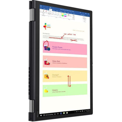 Lenovo Thinkpad X13 Yoga Hybrid (2-In-1) 33.8 Cm (13.3") Touchscreen Wuxga Intel® Core™ I5 8 Gb