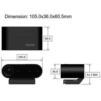 Lenovo Thinksmart Cam Webcam 1920 X 1080 Pixels Usb Black