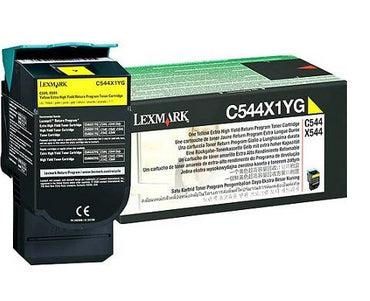 Lexmark C544, X544 Yellow Extra High Yield Return Programme (4K) Toner Cartridge Original
