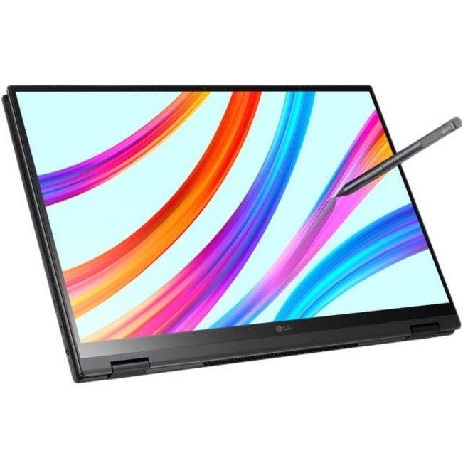 Lg 16T90P-K.Apb7U1 Notebook Hybrid (2-In-1) 40.6 Cm (16") Touchscreen Wqxga Intel® Core™ I7 16 Gb Lpddr4X-Sdram 1000 Gb Ssd Wi-Fi 6 (802.11Ax) Windows 10 Pro Black