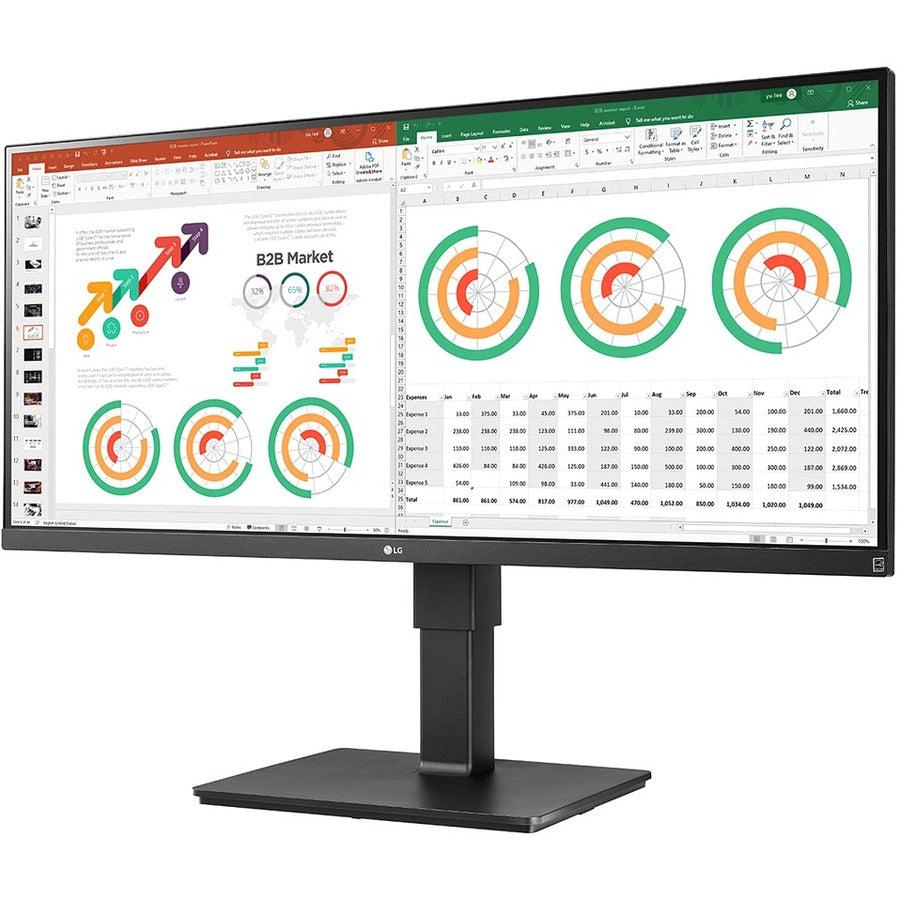 Lg 34Bn770-B Computer Monitor 86.4 Cm (34") 3440 X 1440 Pixels Ultrawide Quad Hd Lcd Black