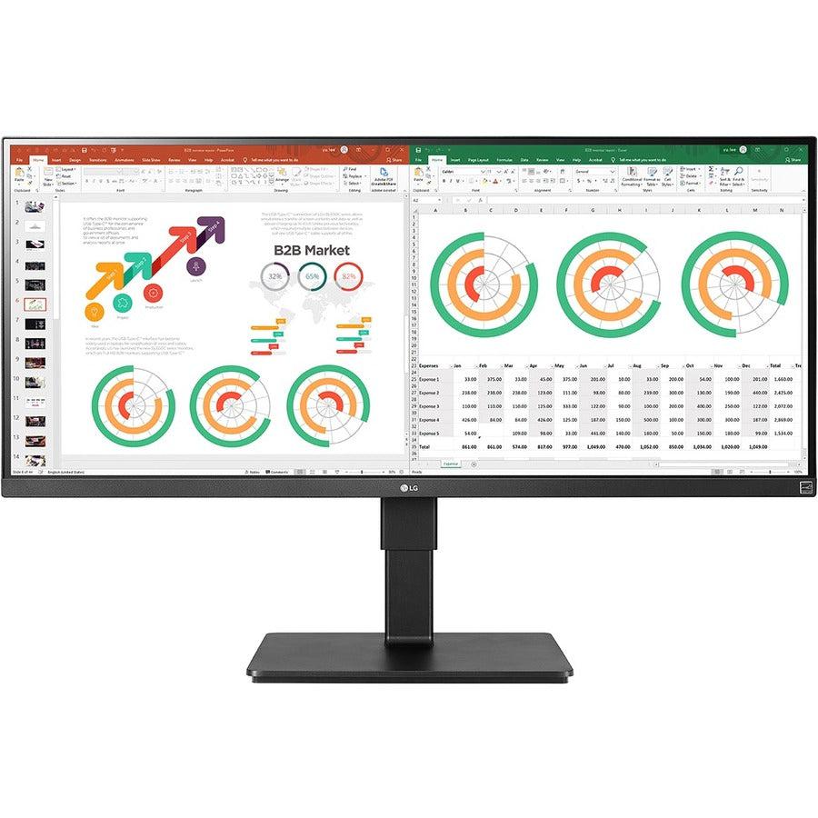 Lg 34Bn770-B Computer Monitor 86.4 Cm (34") 3440 X 1440 Pixels Ultrawide Quad Hd Lcd Black