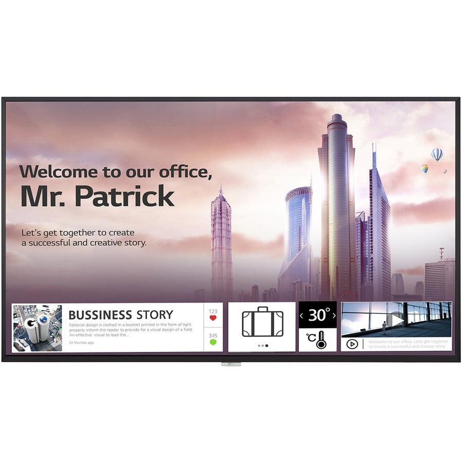 Lg 49Uh5F-H Signage Display Digital Signage Flat Panel 124.5 Cm (49") Ips Wi-Fi 500 Cd/M² 4K Ultra Hd Black Built-In Processor Web Os 24/7