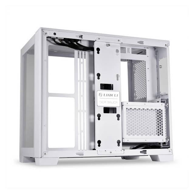 Lian Li O11 Dynamic Mini Snow White - White Secc / Aluminum /Tempered Glass/ Atx, Mirco Atx , Mini-Itx / Mini Tower Computer Case - O11D Mini-S