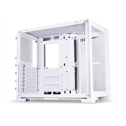 Lian Li O11 Dynamic Mini Snow White - White Secc / Aluminum /Tempered Glass/ Atx, Mirco Atx , Mini-Itx / Mini Tower Computer Case - O11D Mini-S