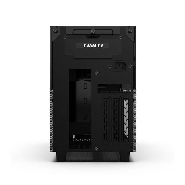 Lian Li Q58 Black Color Spcc/ Aluminum/ Tempered Glass Mini Tower Computer Case, Pcie 4.0 Riser Card Cable Included - Q58X4