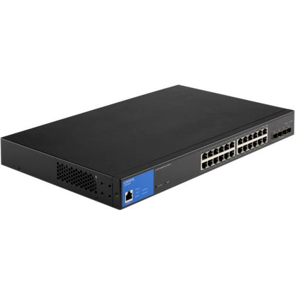 Linksys Lgs328Mpc Network Switch Managed L3 Gigabit Ethernet (10/100/1000) Power Over Ethernet (Poe) Black, Blue