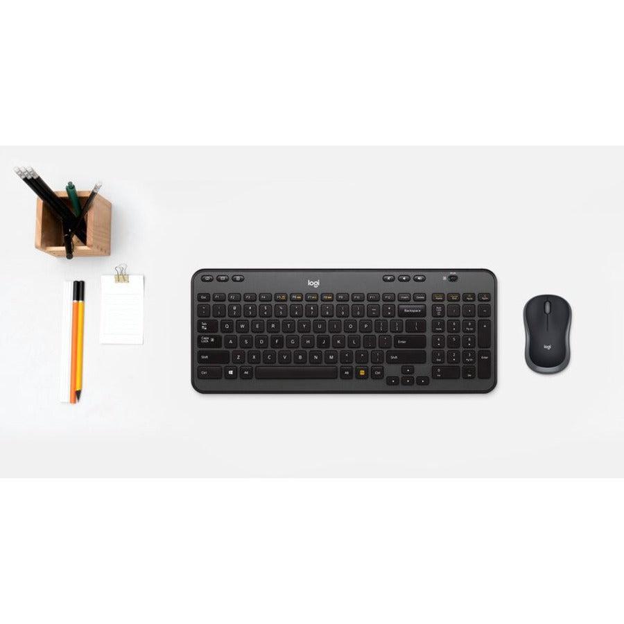 Logitech Combo Mk360 Keyboard Rf Wireless Black
