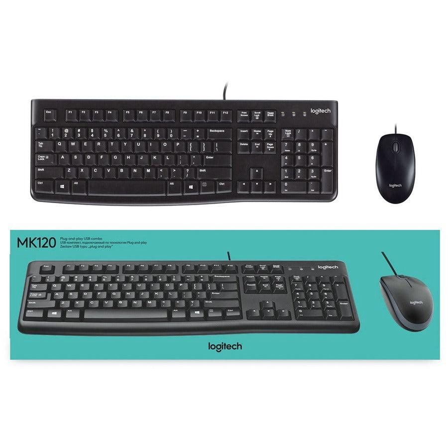 Logitech Desktop Mk120 Mouse & Keyboard Combo