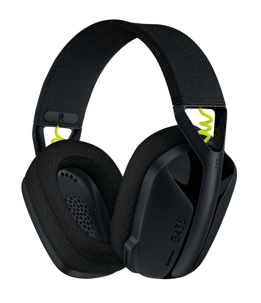 Logitech G G435 Headset Wireless Head-Band Gaming Bluetooth Black, Yellow