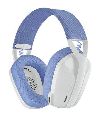 Logitech G G435 Headset Wireless Head-Band Gaming Bluetooth Lilac, White