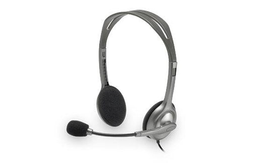 Logitech H111 Stereo Headset Wired Head-Band Office/Call Center Grey