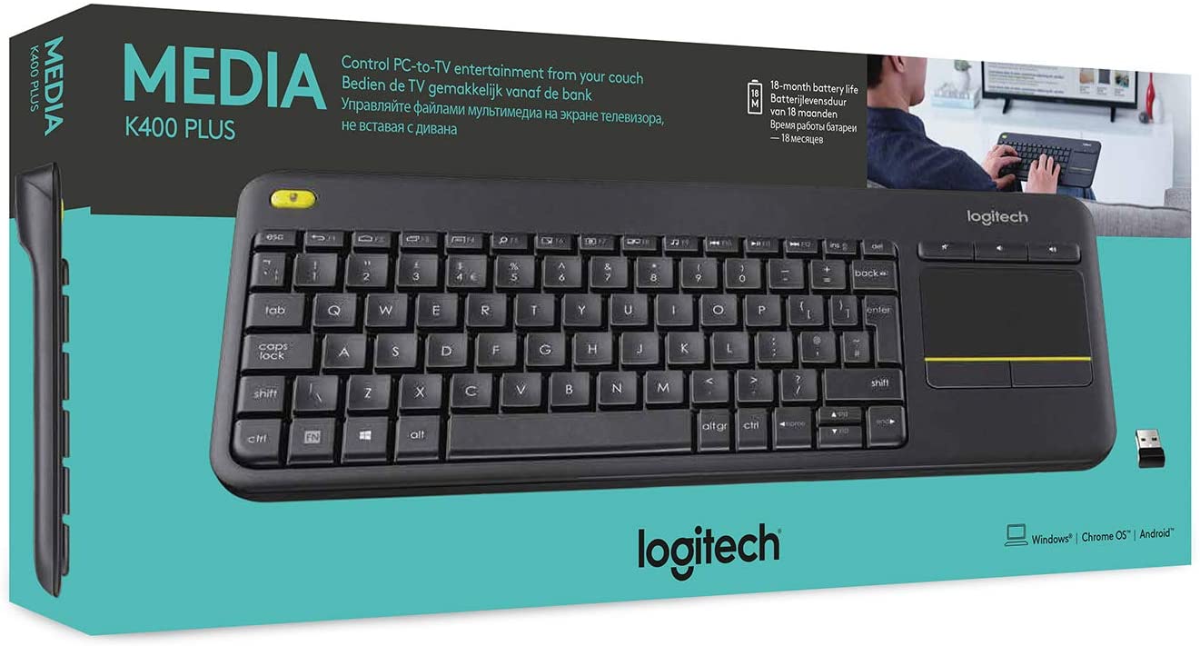 Logitech K400 Plus Wireless Touch Tv Keyboard With Easy – TeciSoft