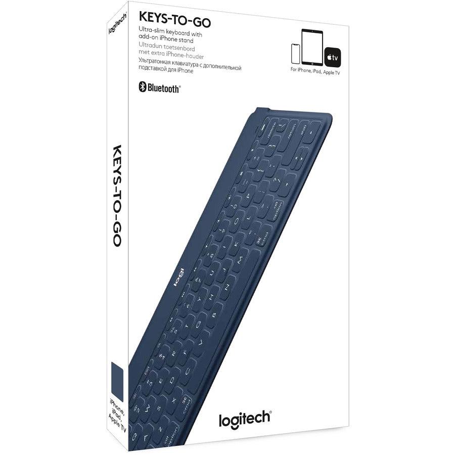 Logitech Keys-To-Go Blue, Orange, White Bluetooth