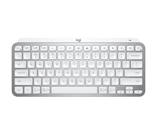 Logitech Mx Keys Mini Keyboard Rf Wireless + Bluetooth Qwerty Us English Aluminium, White