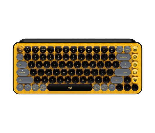 Logitech Pop Keys Keyboard Rf Wireless + Bluetooth Black, Grey, Yellow