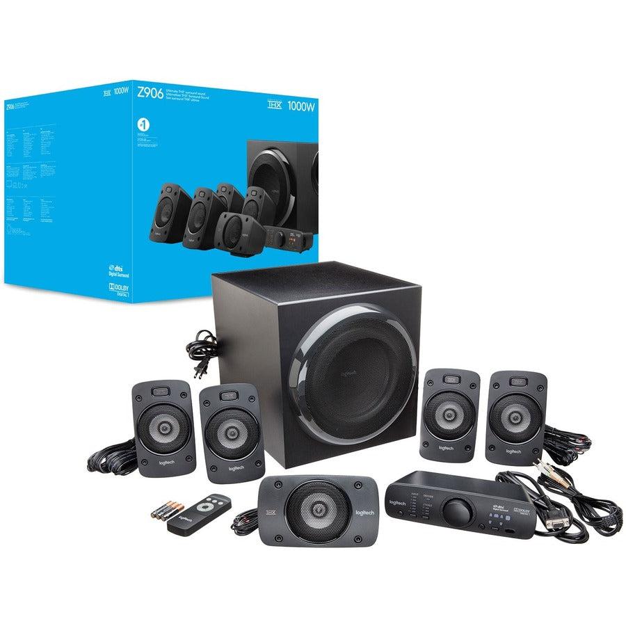 Logitech Surround Sound Speakers Z906 500 W Black 5.1 Channels
