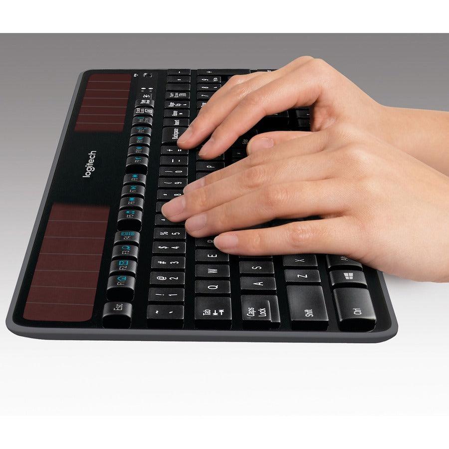 Logitech Wireless Solar K750 Keyboard Rf Wireless English