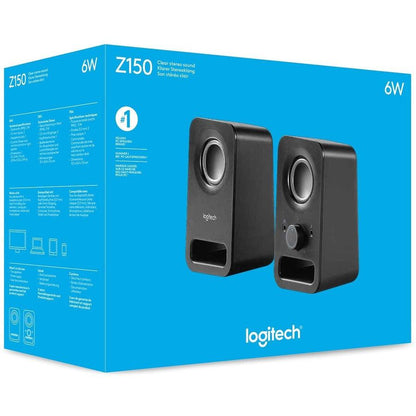 Logitech Z150 Multimedia Speakers Black Wired 6 W