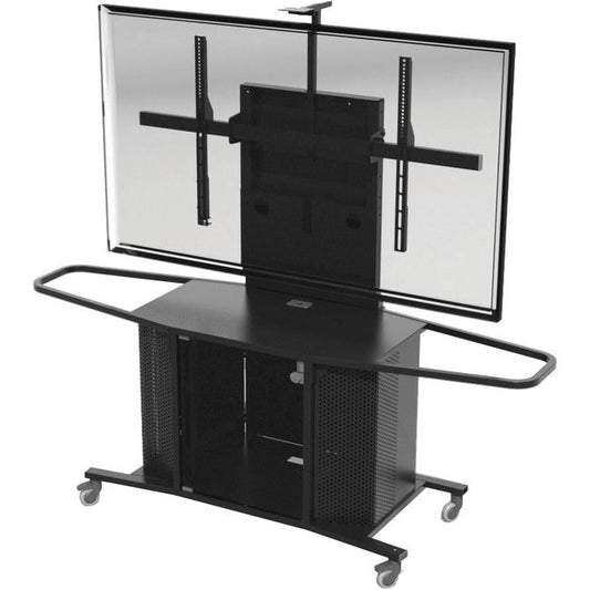 Mc1000 All Metal Monitor Cart,And Mc-Xl Xl-Mount For 40-90 Tvs