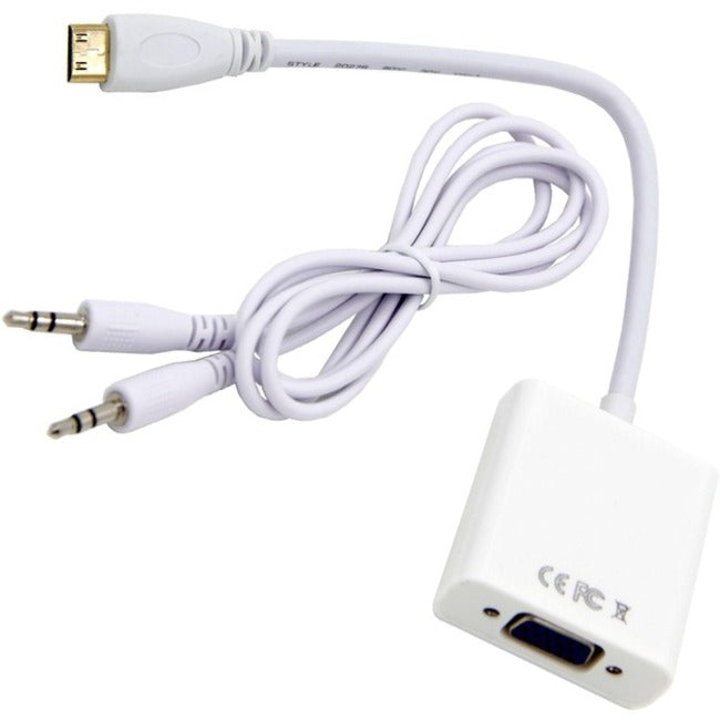 Mini Hdmi Male To Vga Female,Adapter With Audio And Power