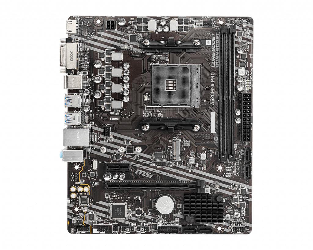 Msi A520M-A Pro Motherboard Amd A520 Socket Am4 Micro Atx